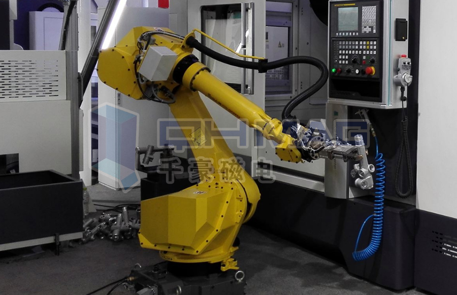 自動化機械手磁力裝夾的優(yōu)勢|千豪磁電