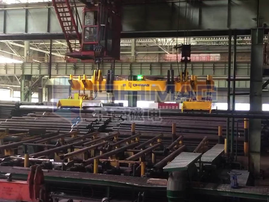 吊多根鋼管起吊磁力吊具