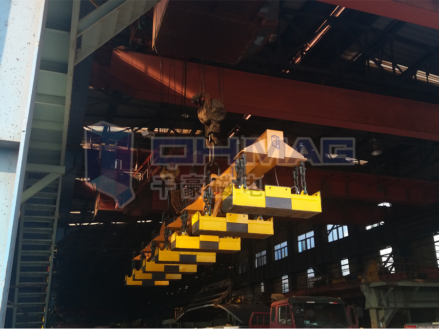 淺談實現(xiàn)多臺磁力吊具聯(lián)吊的橫梁