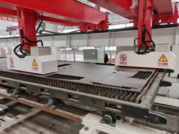 干豪電永磁鐵夾具攜手視比特AI+3D視覺，共筑重工智能下料分揀新高度